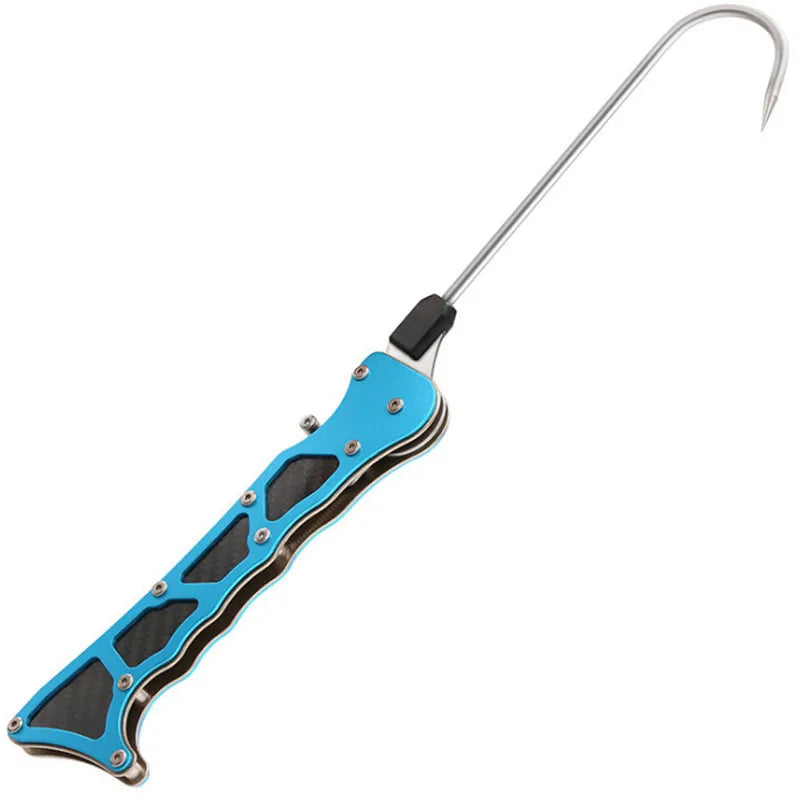 Professional Foldable Fishing Gaff – Stainless Steel Telescopic Fish Hook Grip