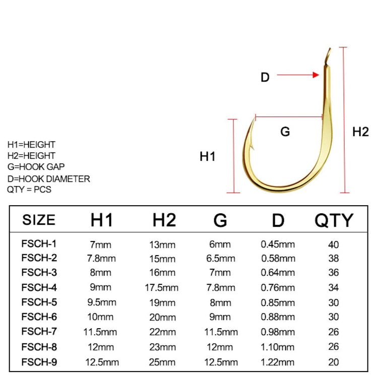 JK Extra Sharp Golden Flat Chinu Hooks – High-Quality Iseama Fishing Hooks