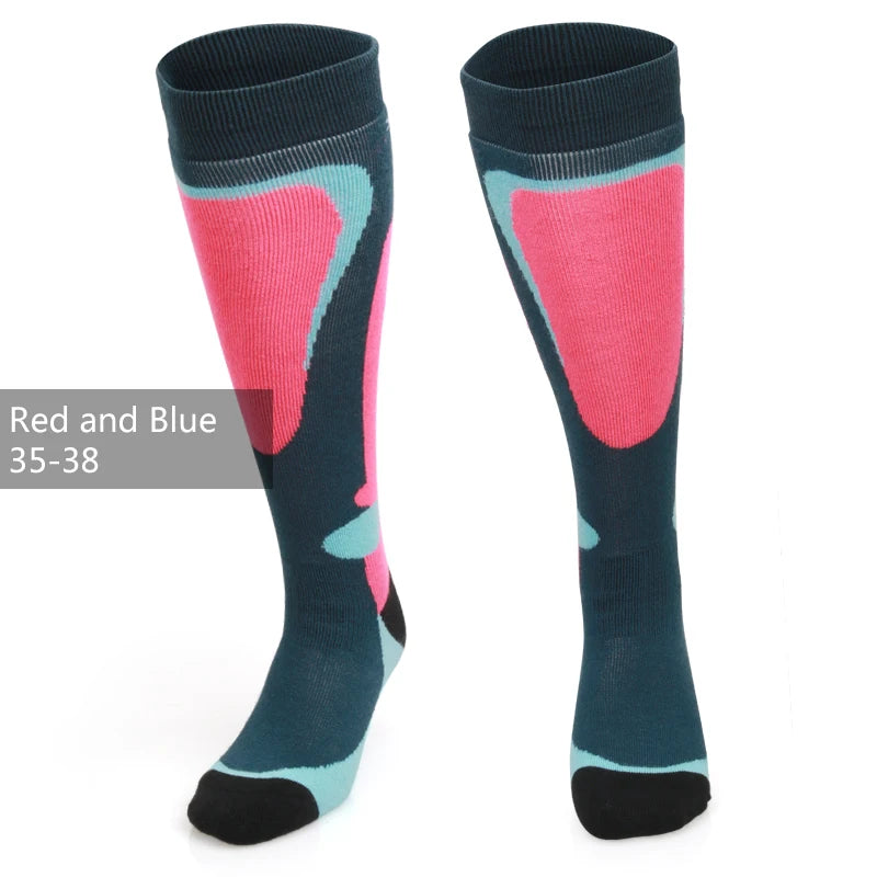 COPOZZ Ski Socks for Men & Women – Thick Cotton, Moisture-Wicking, High Elastic Fit