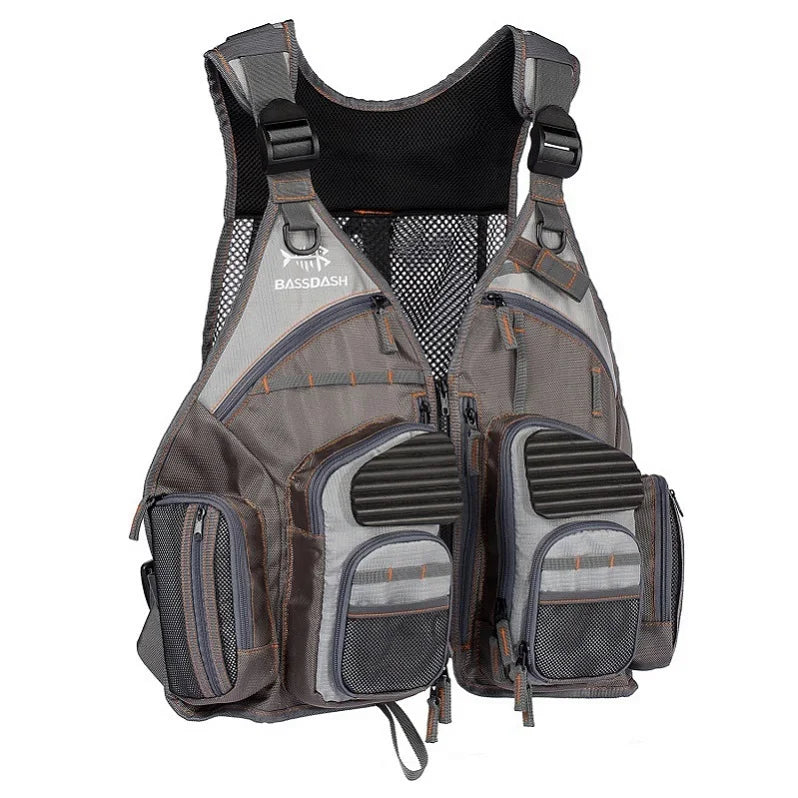 Breathable Adjustable Fishing Vest with 18 Gear Pockets