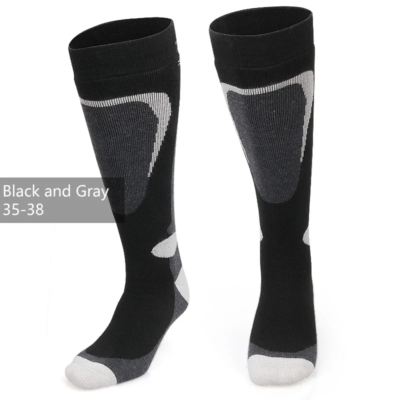 COPOZZ Ski Socks for Men & Women – Thick Cotton, Moisture-Wicking, High Elastic Fit