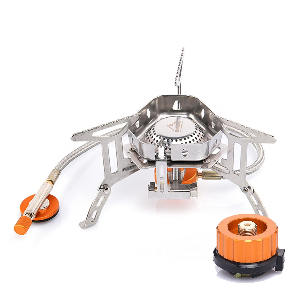 WIDESEA Windproof Camping Gas Burner – Portable Outdoor Stove with Strong Fire for Hiking & Survival