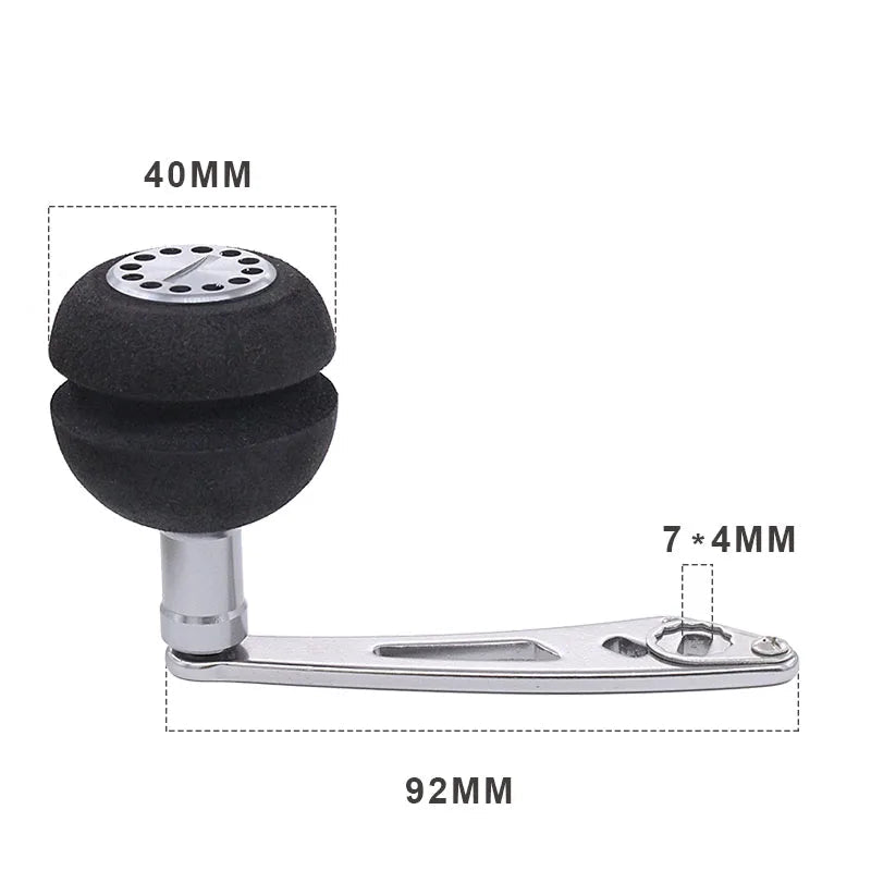 92MM/94MM EVA Reel Handle – Aluminium Alloy for Baitcasting Reels