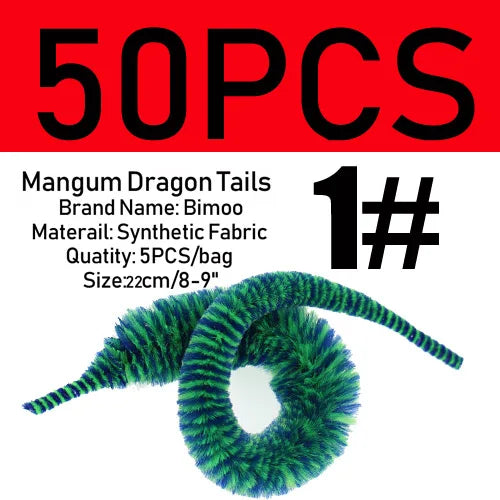 Mangum Dragon Tails 22cm – 50PCS Wiggle Fly Tying Tails