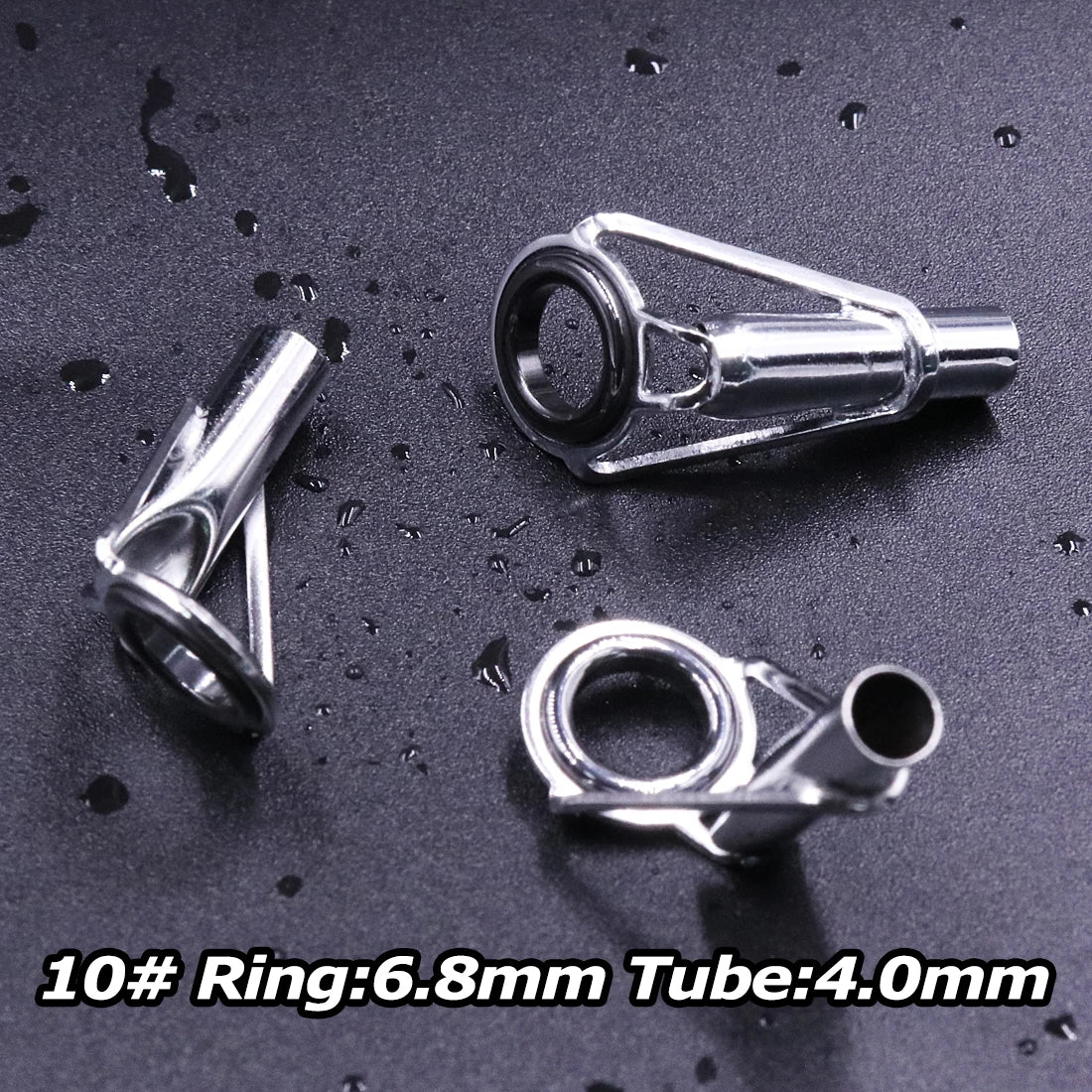 5PCS Stainless Steel Rod Tip Repair Kit with Ceramic Rings