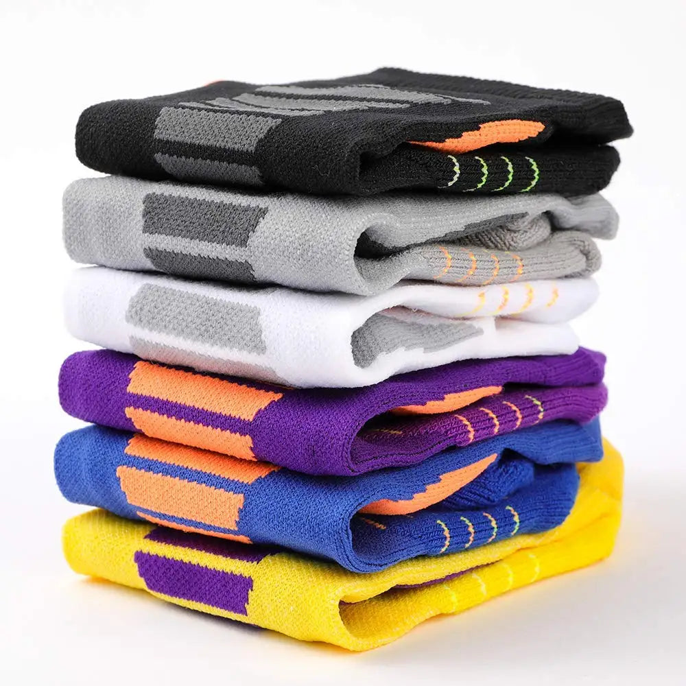 Thick Cotton Sports Socks – Breathable Cushioned Fit for Men