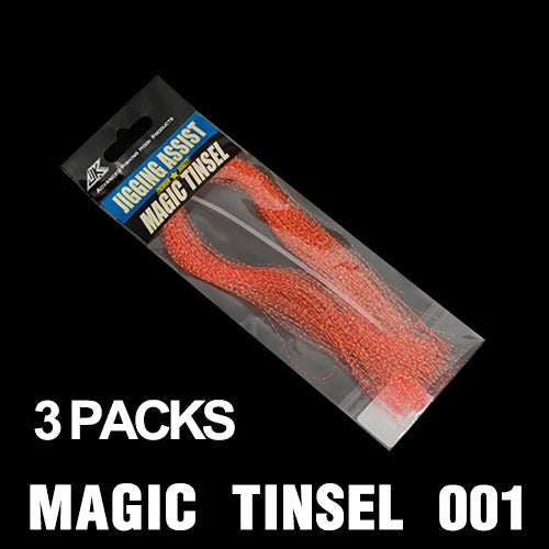 JK Glow UV Holographic Tinsel – Twisted Flashabou for Jig Hook Assist & Lure Making