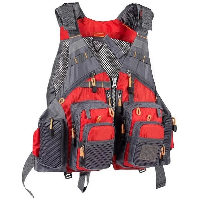 Breathable Adjustable Fishing Vest with 18 Gear Pockets
