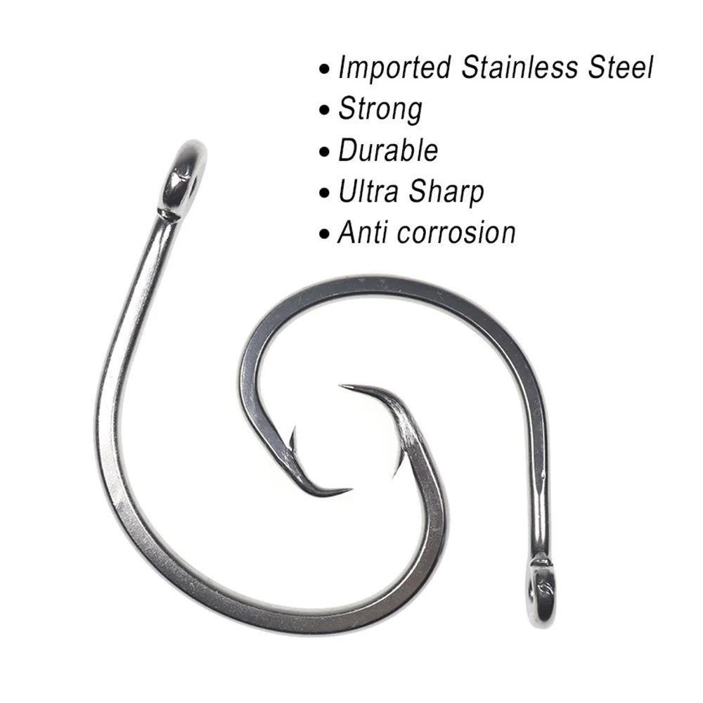6 stainless steel fishing hooks Stainless Steel Circle Hooks 6/0–16/0 – Saltwater Ready