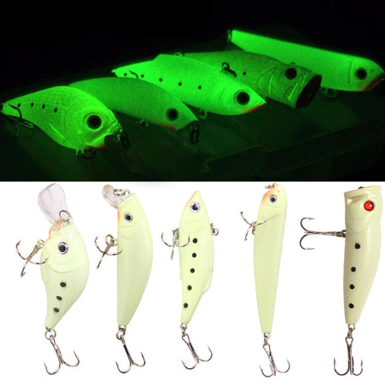 Luminous Crankbait Minnow Bait with 3D Eyes for Freshwater & Saltwater