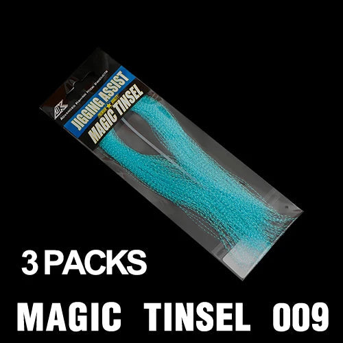 JK Glow UV Holographic Tinsel – Twisted Flashabou for Jig Hook Assist & Lure Making