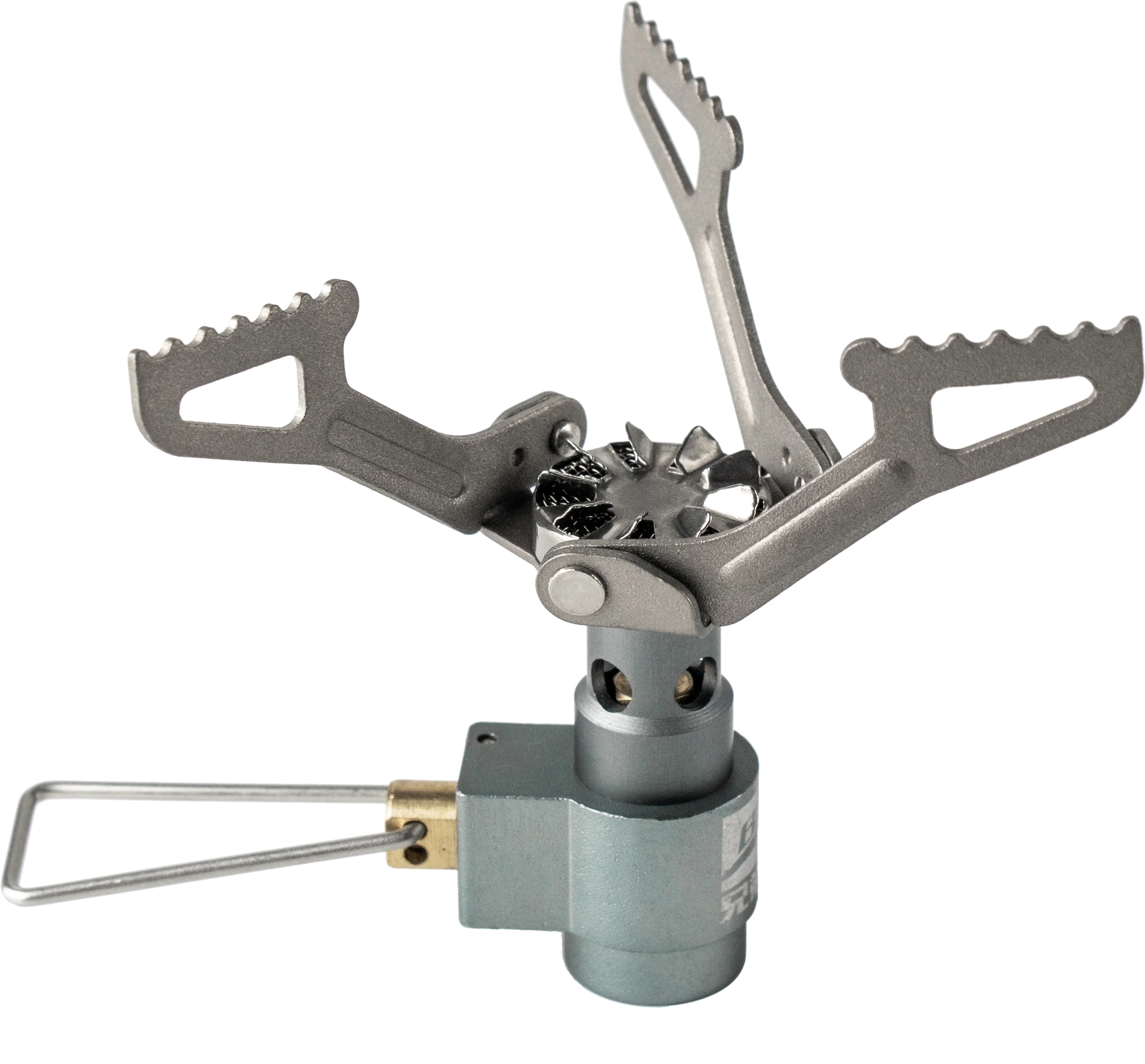Titanium Mini Camping Gas Burner – Portable Outdoor Hiking Folding Stove 25g