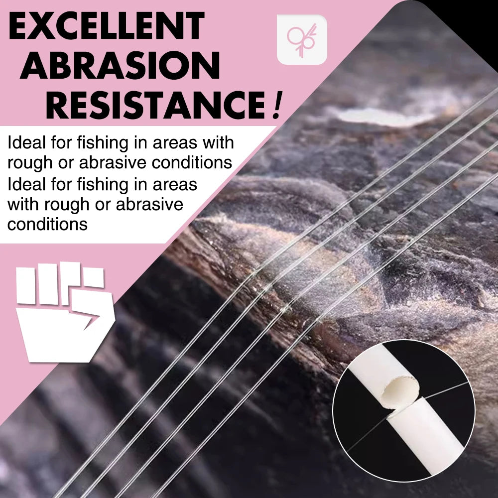 100% Japan Fluorocarbon Coating Fishing Line – High Strength & Abrasion Resistance