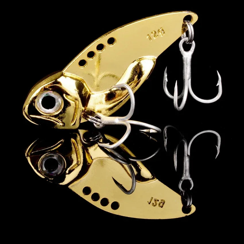 Metal Vib Fishing Lure – Sinking Vibration Spoon Spinner Bait