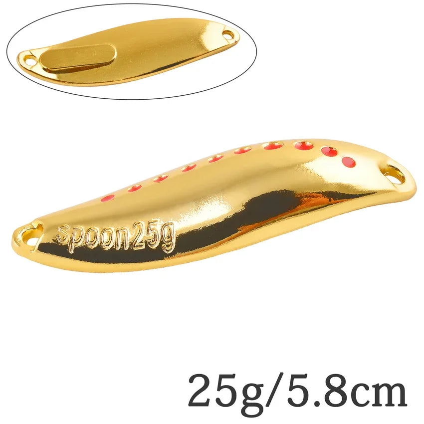 2.5G-30G Metal Vib Leech Spinner Spoons – Lures for Large Predator Fish