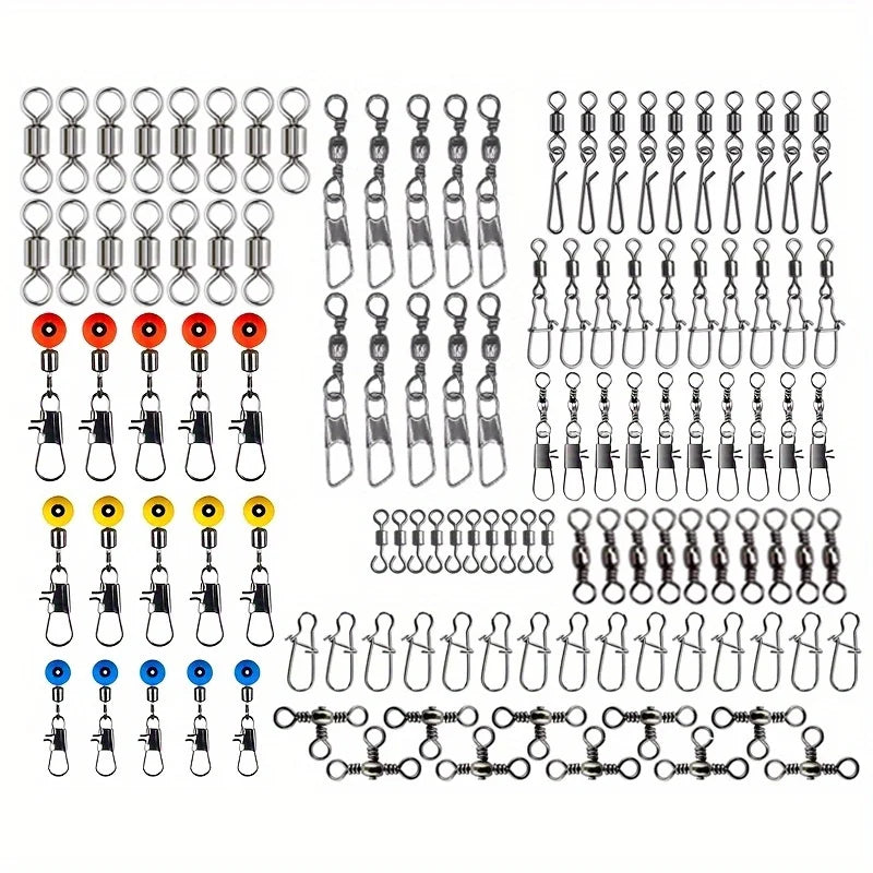 Quick Change Fishing Connector Spinner Set 115PCS