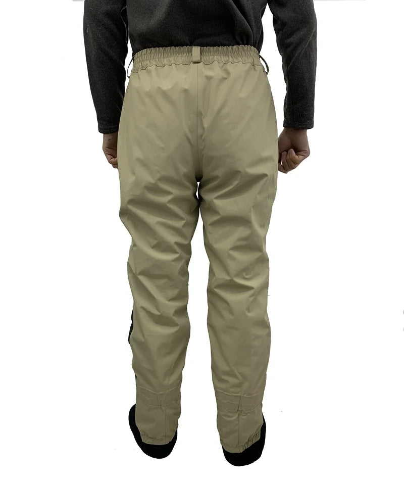3-Layer Breathable Waterproof Fly Fishing Waist Waders – Durable Stockingfoot Wading Pants