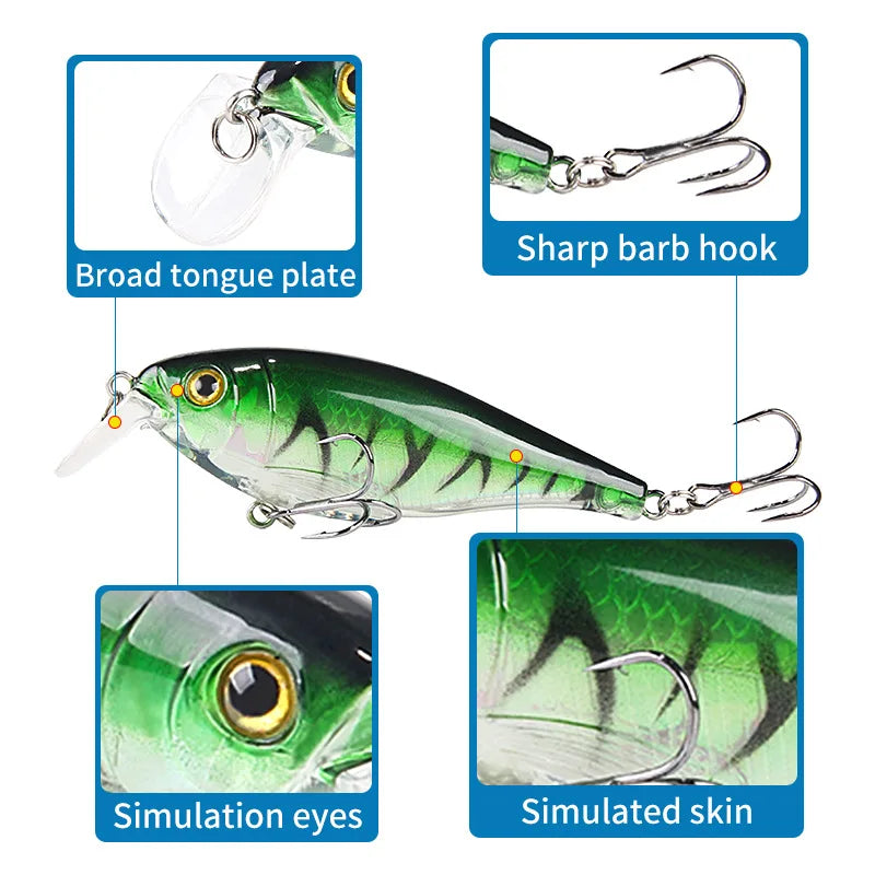 Bait Minnow Lure – Remote Floating Water Sound Beads Laser Bait
