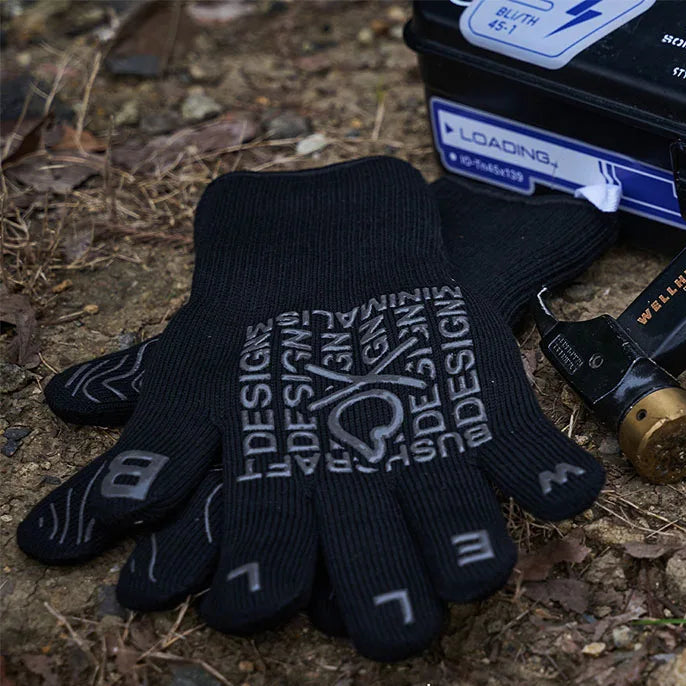 Flame-Retardant Heat Gloves for BBQ, Pizza Oven & Camping
