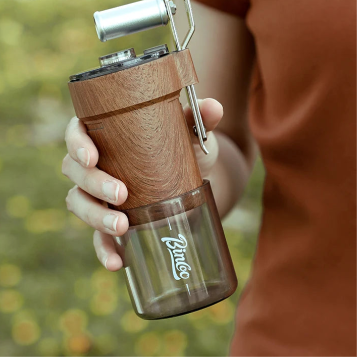 BINCOO Portable Camping Coffee Grinder, Manual Espresso Grinder for Outdoor Travel