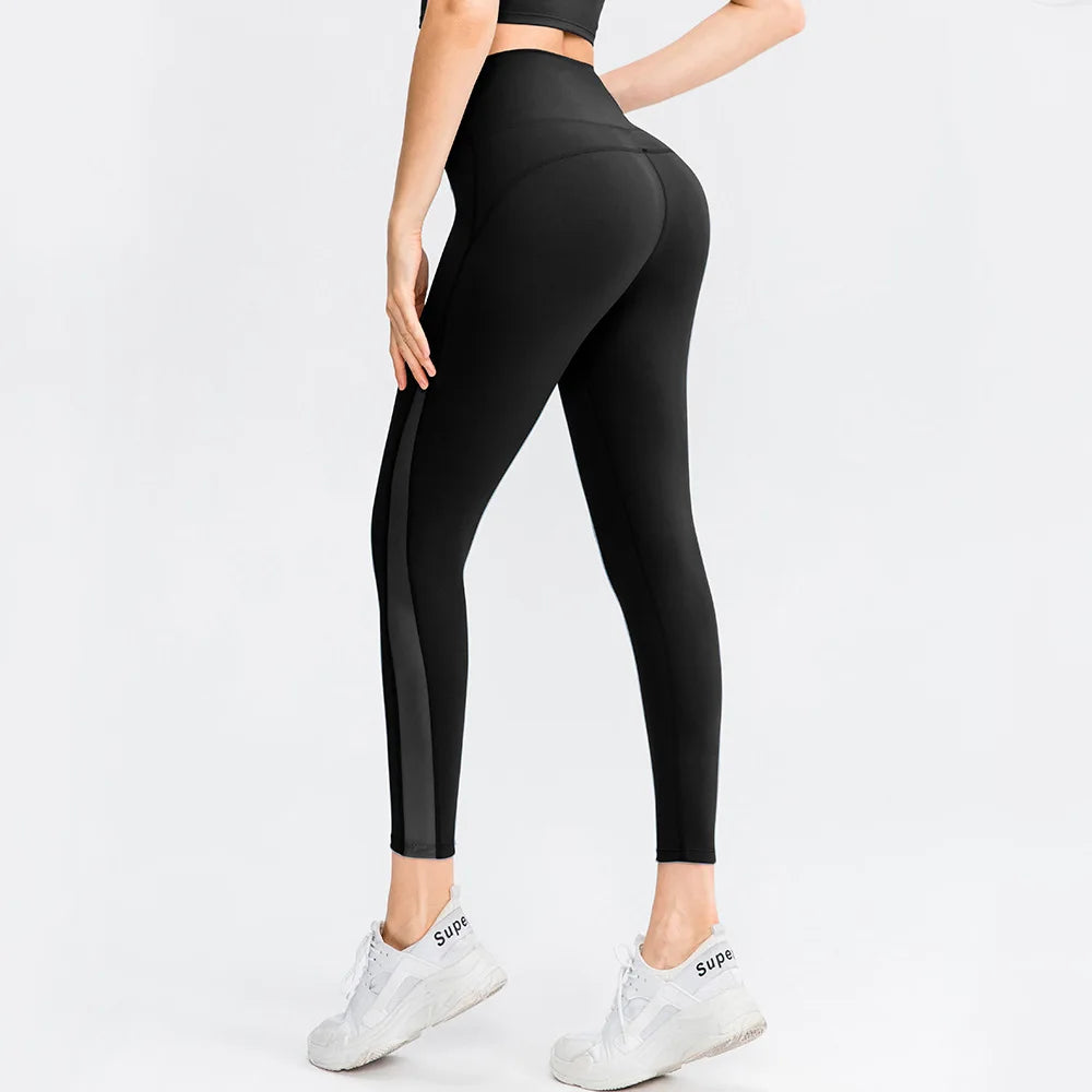 Women's Yoga Pants High Waist Hip Raise Leggings – Mesh Sports  Activewear Leggings