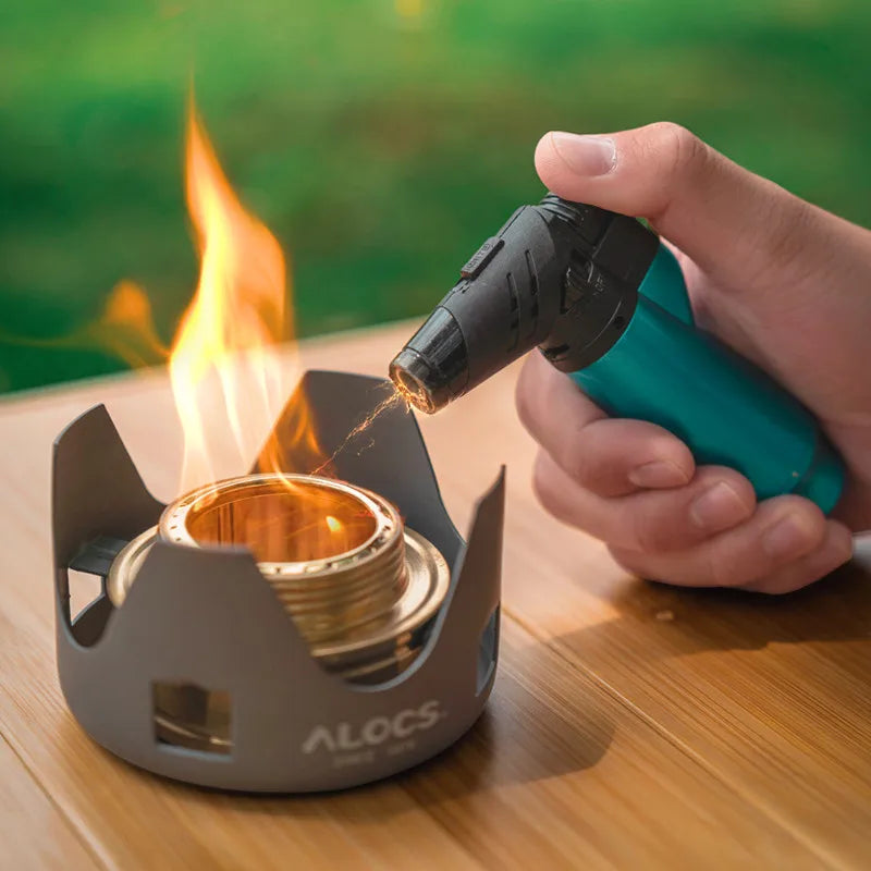 ALOCS Portable Alcohol Stove – Compact Windproof Camping Cooker for Outdoor Heating & Tea Brewing