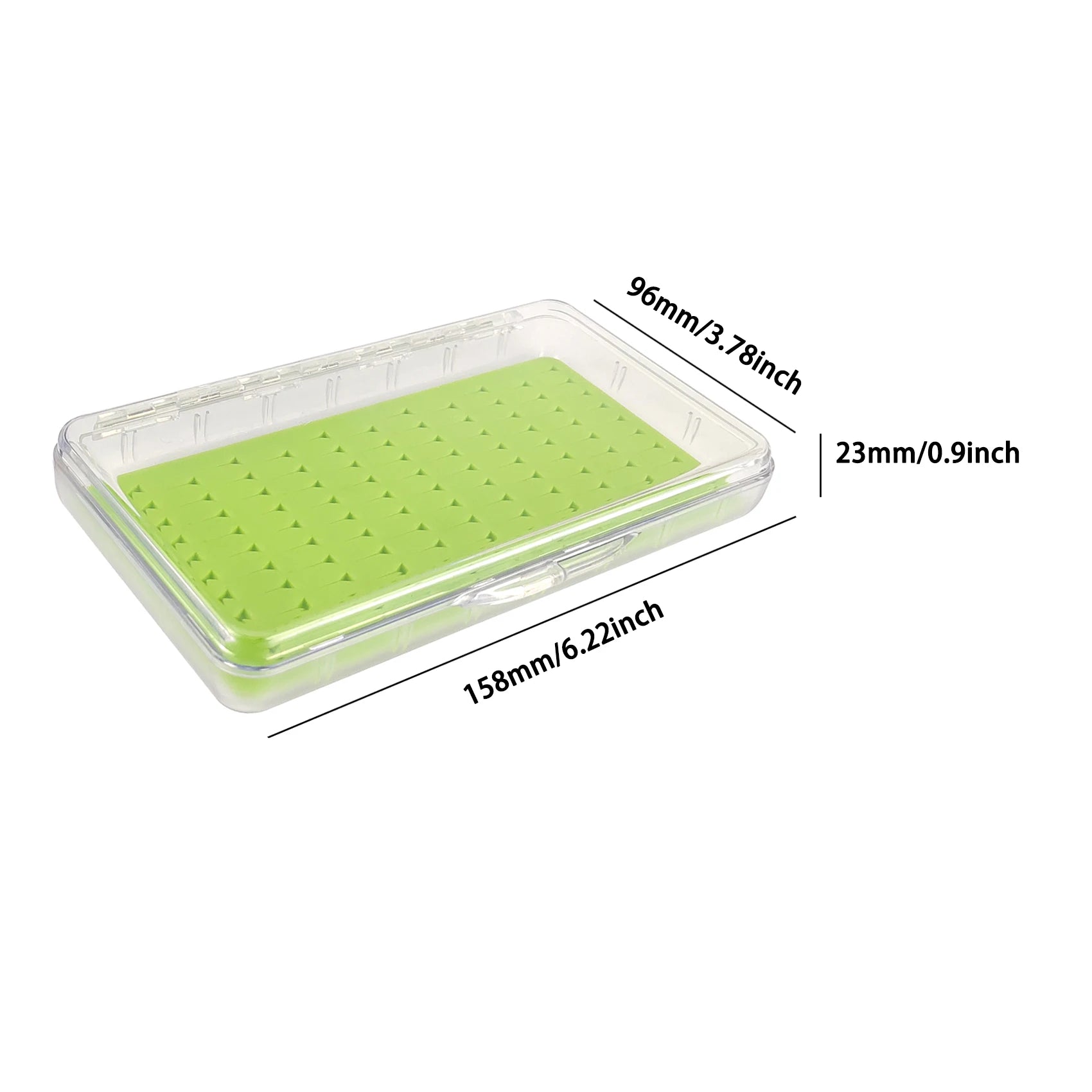 AVENTIK 100% Waterproof Fly Box – Transparent Silicone Fishing Storage for Secure Fly Organisation