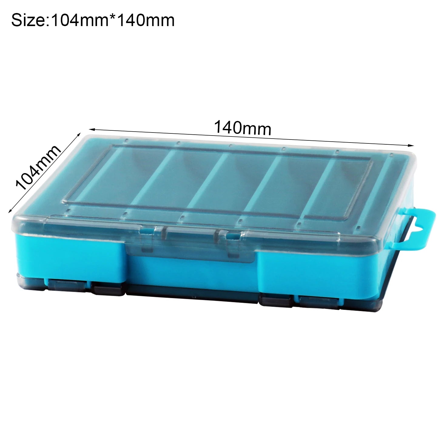 Double-Sided Fishing Tackle Box with 12–14 Compartments