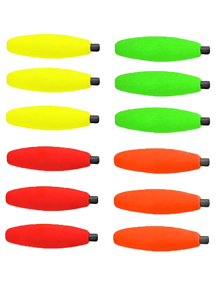 10PCS Fishing Peg Floats – High-Buoyancy Foam Cigar Slip Bobbers for Trout