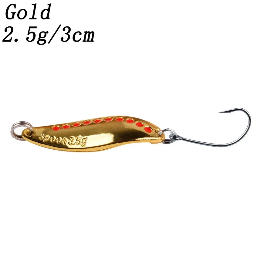 2.5G-30G Metal Vib Leech Spinner Spoons – Lures for Large Predator Fish