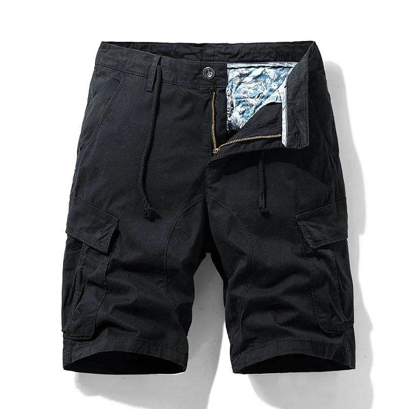 TAUVSEDI Men’s Cotton Cargo Shorts – Breathable Summer Outdoor Casual Trousers
