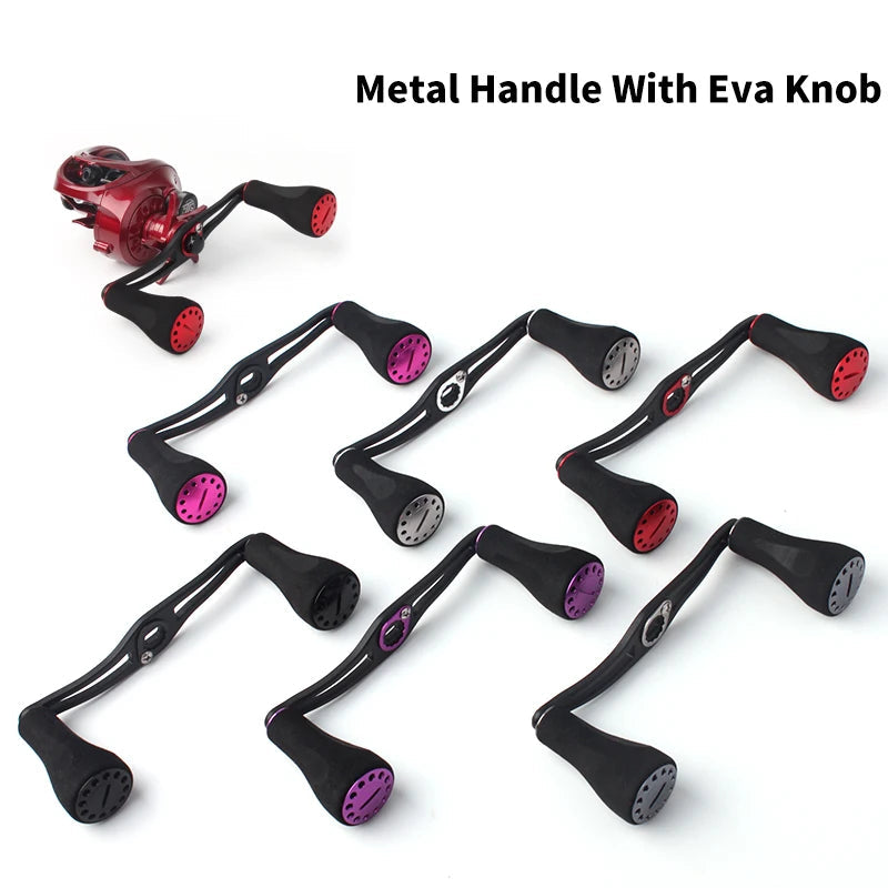 Baitcasting Reel Handle with EVA Knobs – 120mm, 38.8g, Dual Hole Fit