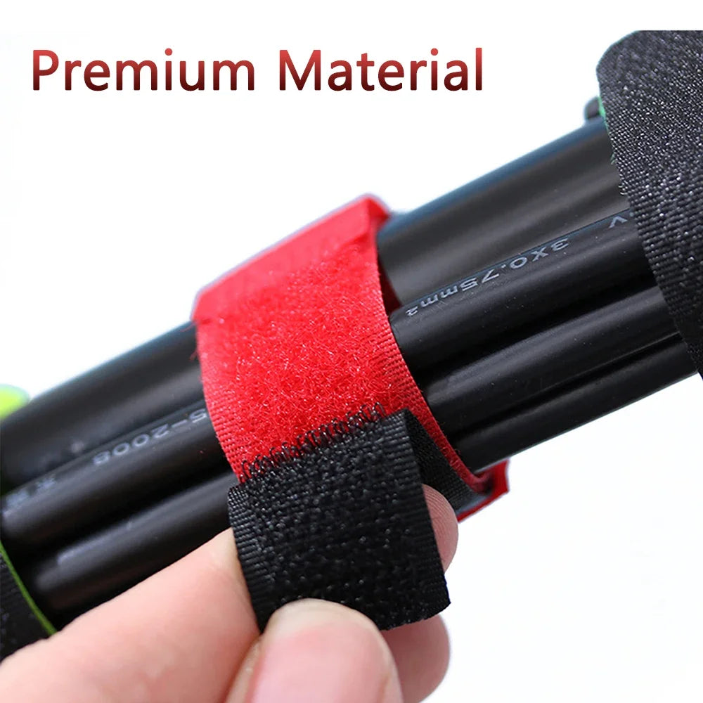 Adjustable Fishing Rod Tie – Reusable Hook & Loop Strap for Cable Management & Outdoor Use