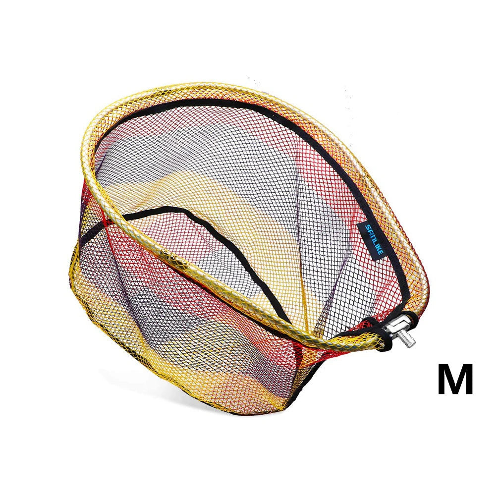 Fishing net with Sanlike branding on a white background
