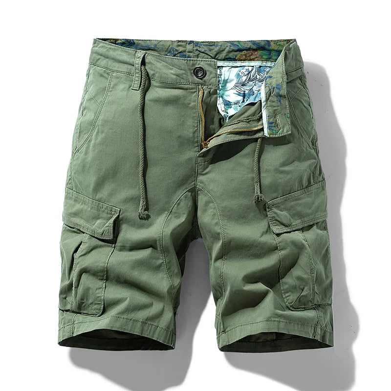 TAUVSEDI Men’s Cotton Cargo Shorts – Breathable Summer Outdoor Casual Trousers