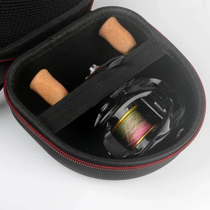 Portable Eva Fishing Reel Bag – Waterproof Protective Case For Spinning & Drum Reels