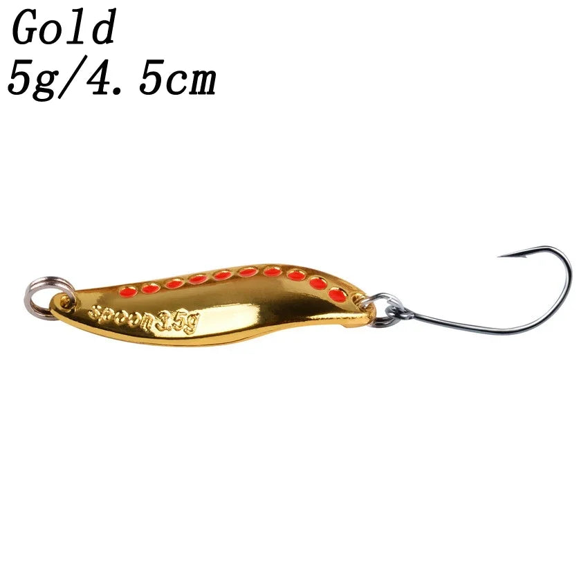2.5G-30G Metal Vib Leech Spinner Spoons – Lures for Large Predator Fish