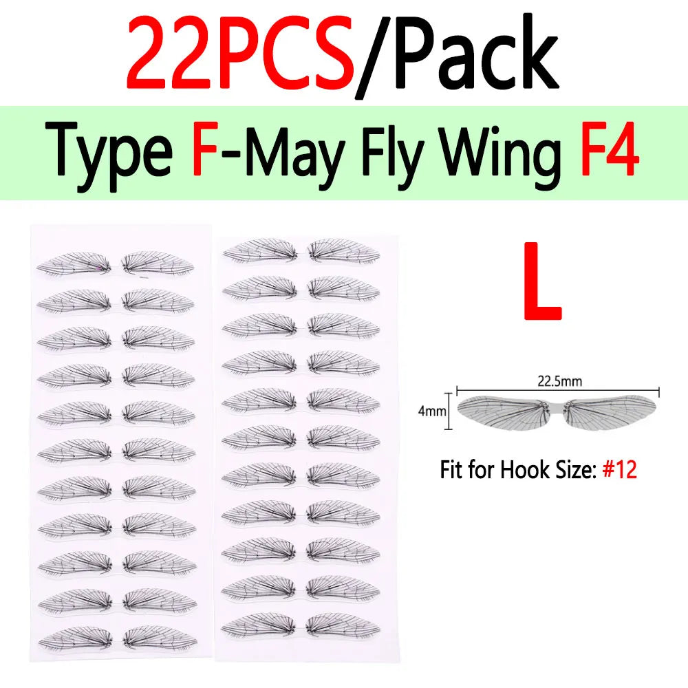 BIMOO Realistic Insect Wings for Fly Tying – Pre-Cut Material for Trout & Nymph Patterns