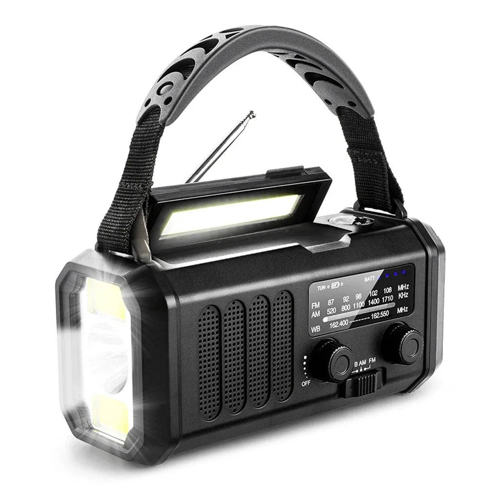 Emergency Radio – Solar & Hand Crank Powered with Am/Fm/Noaa & SOS Alert
