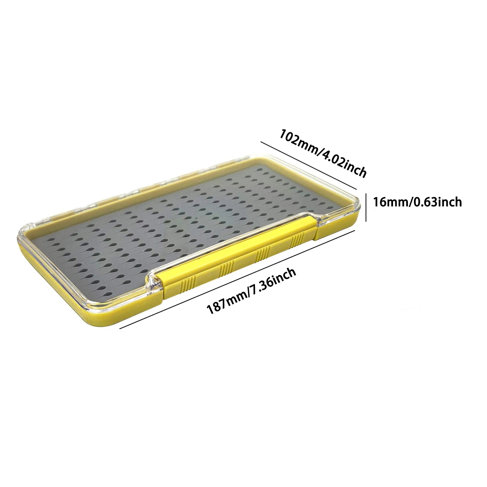 AVENTIK 100% Waterproof Fly Box – Transparent Silicone Fishing Storage for Secure Fly Organisation