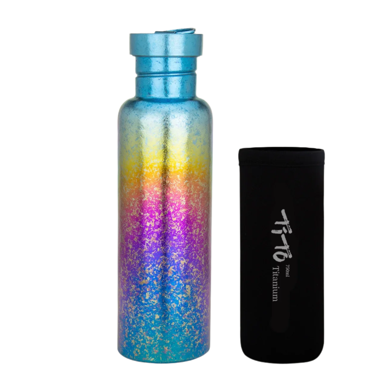 TITO TITANIUM Pure Titanium Sports Water Bottle – Plastic-Free Leak-Proof Gym & Outdoor Flask