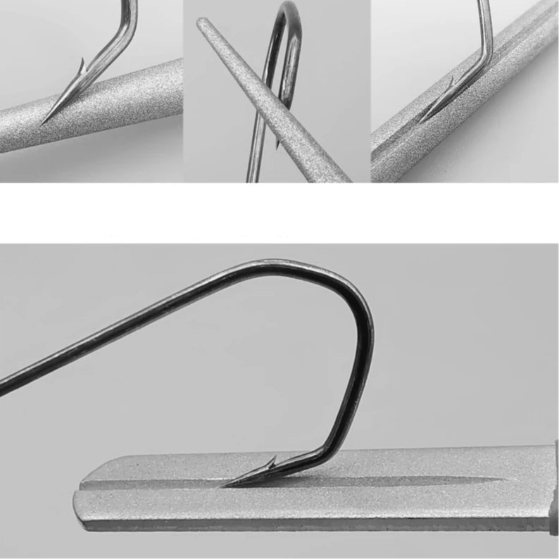 LUREHOLIC Fishing Hook Sharpener – Electroplated Diamond Sharpener, Pen & Flat Type