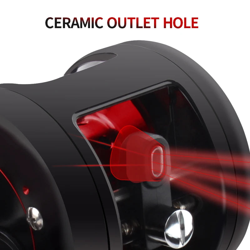 Metal Baitcasting Drum Reel – 5.2:1 Gear Ratio, 6kg Max Drag, 5+1 Bearings