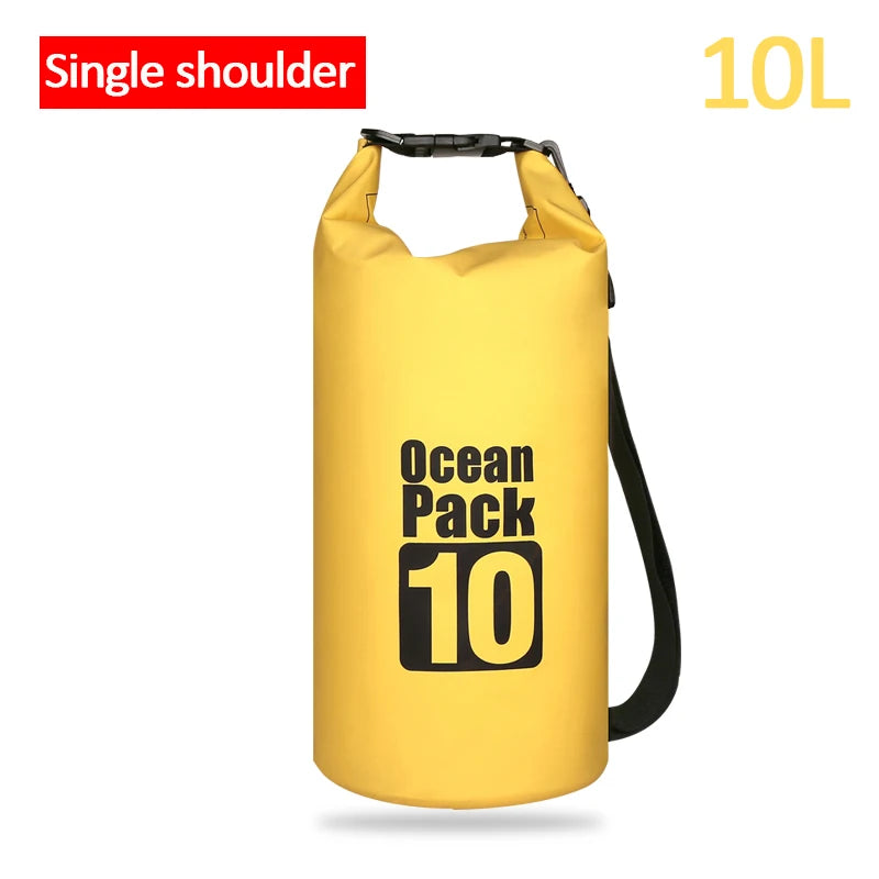 Outdoor PVC Waterproof Dry Bag – 5L, 10L, 20L, 30L Waterproof Backpack for Water Sports