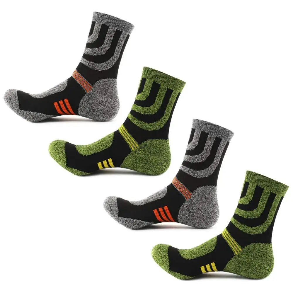 3 PAIRS Anti-Blister Winter Terry Socks – Outdoor Sports Running Cycling Camping Trekking