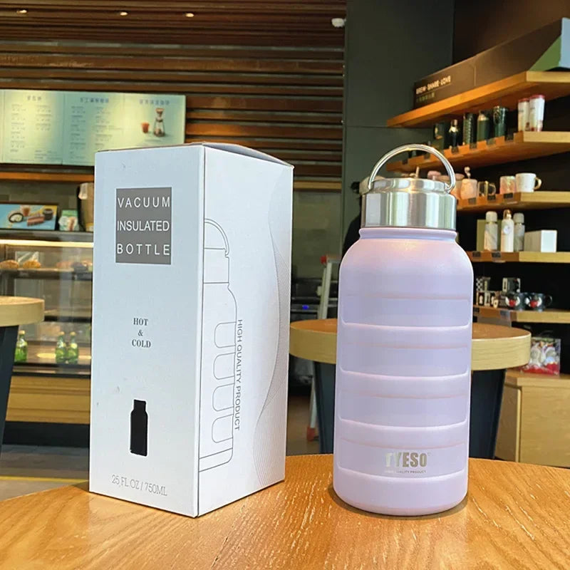 TYESO 1000ml Stainless Steel Vacuum Flask – Hot & Cold Thermos Sports Bottle