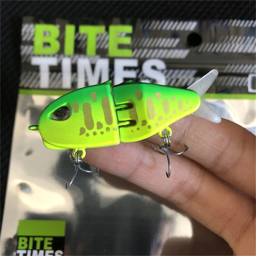 Slow Sinking Swimbait Jointed Bait with 3D Eyes & PVC Material for Predator Fishing
