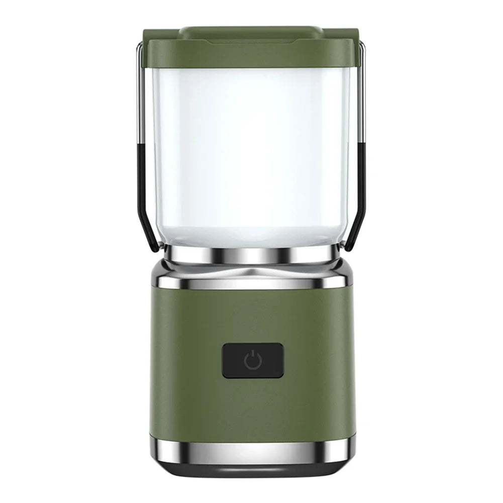 Retro Rechargeable Camping Lantern with Multi-Mode LED Lighting