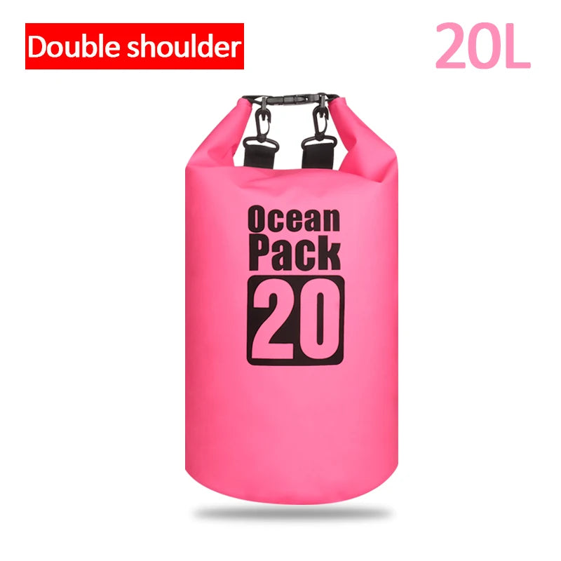 Outdoor PVC Waterproof Dry Bag – 5L, 10L, 20L, 30L Waterproof Backpack for Water Sports