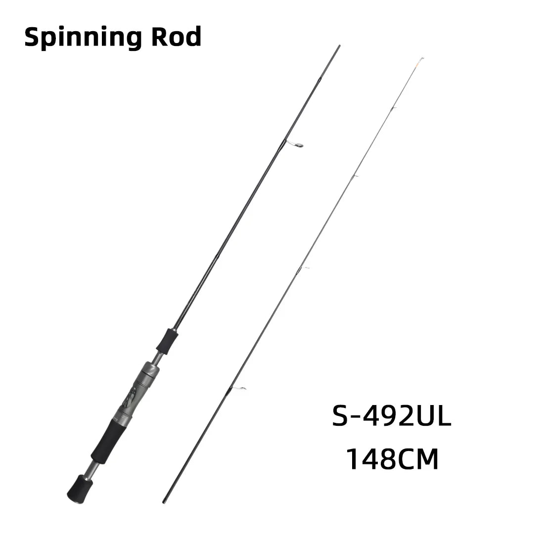 Ultra-Light Carbon Lure Rod – 1.48m to 1.68m Spinning & Casting